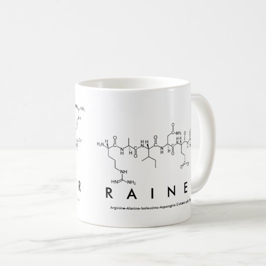Rainer Peptidname Tasse (VorderseiteRechts)