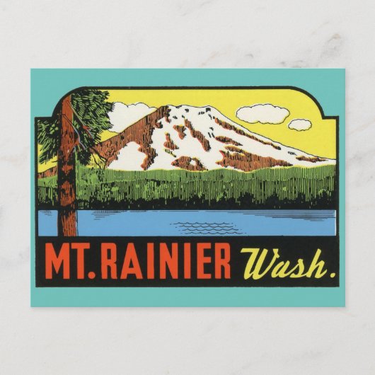 Rainer Washington Vintage Travel Postcard Postkarte (Vorderseite)