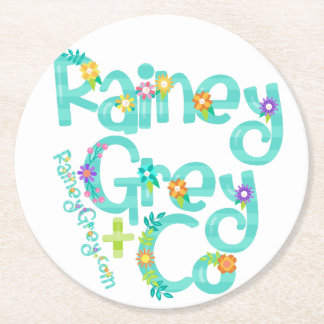 RAINEY GRAY + CO [Logo 6] Runder Pappuntersetzer