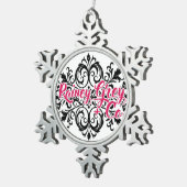Rainey Grey + Co logo [7] Schneeflocken Zinn-Ornament (Rechts)