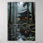 Rainfall Reverie - Verstecktes Tempelposter Poster (Vorne)