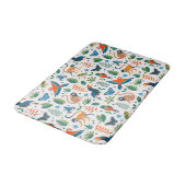Rainforest Animal Pattern Badematte (Schrägansicht)
