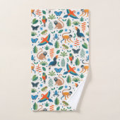 Rainforest Animal Pattern Badhandtuch Set (Handtuch)