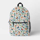 Rainforest Animal Pattern Bedruckter Rucksack (Vorderseite)