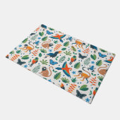 Rainforest Animal Pattern Fußmatte (Schrägansicht)