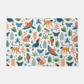 Rainforest Animal Pattern Fußmatte (Vorderseite)