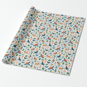 Rainforest Animal Pattern Geschenkpapier