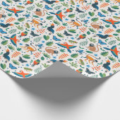 Rainforest Animal Pattern Geschenkpapier (Ecke)