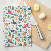 Rainforest Animal Pattern Geschirrtuch (Viertel Falte)