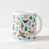 Rainforest Animal Pattern Jumbo-Tasse (Vorderseite Rechts)