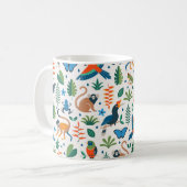 Rainforest Animal Pattern Kaffeetasse (Vorderseite Links)