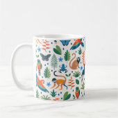Rainforest Animal Pattern Kaffeetasse (Links)