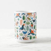 Rainforest Animal Pattern Kaffeetasse (Mittel)