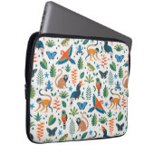 Rainforest Animal Pattern Laptopschutzhülle (Vorne Rechts)