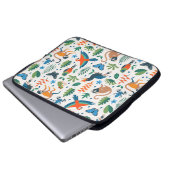 Rainforest Animal Pattern Laptopschutzhülle (Vorne Knopf)
