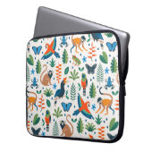 Rainforest Animal Pattern Laptopschutzhülle (Vorderseite Links)