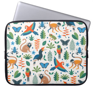 Rainforest Animal Pattern Laptopschutzhülle