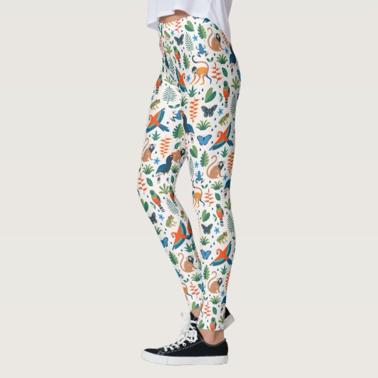 Rainforest Animal Pattern Leggings (Links)