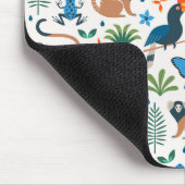 Rainforest Animal Pattern Mousepad (Ecke)