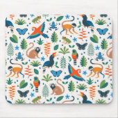 Rainforest Animal Pattern Mousepad (Vorne)