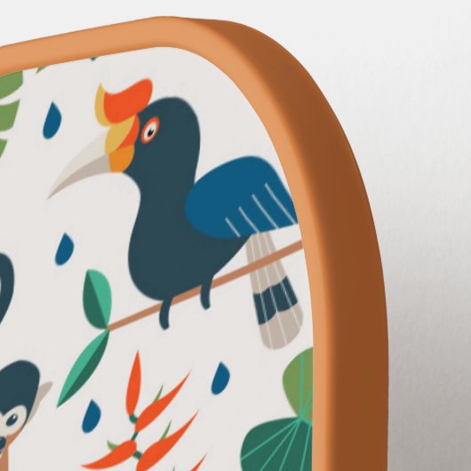 Rainforest Animal Pattern Pickleball Schläger (Linke Seite)