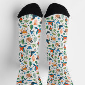 Rainforest Animal Pattern Socken (Oben)