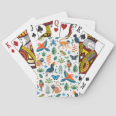 Rainforest Animal Pattern Spielkarten (Rückseite)