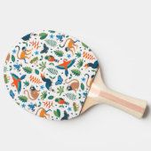 Rainforest Animal Pattern Tischtennis Schläger (Seitenansicht)