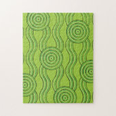 Rainforest Australian Dreamtime River Pattern Puzzle (Vertikal)