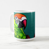 Rainforest Beauty: Exotic Wild Parrot Kaffeetasse (Vorderseite Links)