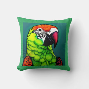 Rainforest Beauty: Exotic Wild Parrot Kissen