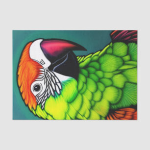 Rainforest Beauty: Exotic Wild Parrot Seidenpapier