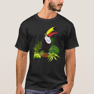 Rainforest Blätter Tropical Animal Zoo Bird Exotic T-Shirt