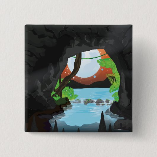 Rainforest Cave Button (Vorderseite)