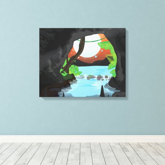 Rainforest Cave Leinwanddruck (Insitu (Holzboden))