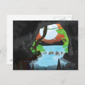 Rainforest Cave Postkarte (Vorne/Hinten)