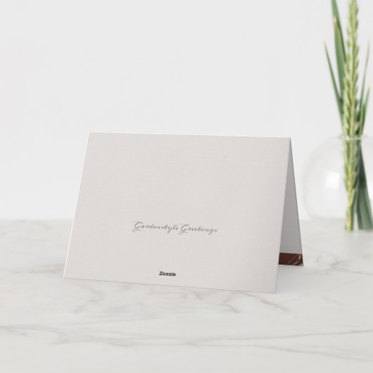 Rainforest Embellished Painted Letter P Monogram Karte (Rückseite)