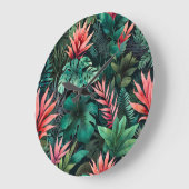 Rainforest Fantasy Große Wanduhr (Winkel)