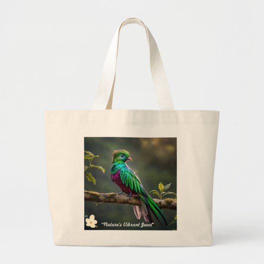 "Rainforest Gem" Jumbo Stoffbeutel (Vorne)