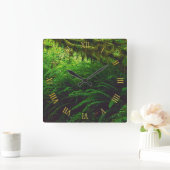 Rainforest Jungle Nature-Lover's Wall Quadratische Wanduhr (Zuhause)