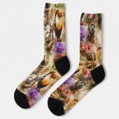 Rainforest Life Socken (Linkes Detail)
