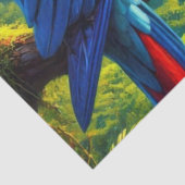Rainforest Macaw Parrot Tissue Paper Seidenpapier (Detail)