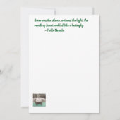 Rainforest Poesie Card Einladung (Rückseite)