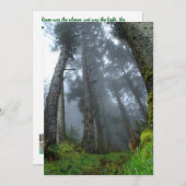 Rainforest Poesie Card Einladung (Vorne/Hinten)