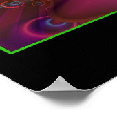 Rainforest poster - grüne Grenze (Ecke)