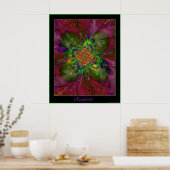 Rainforest poster - grüne Grenze (Küche)