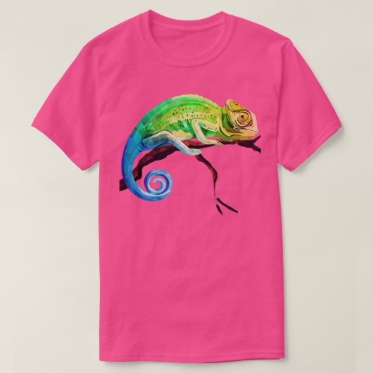 Rainforest Reptile Animal Chameleon T-Shirt (Design vorne)