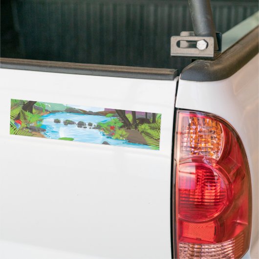 Rainforest River Autoaufkleber (Auf Lkw)