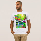 Rainforest River: Vivid Scene T-Shirt (Vorne ganz)