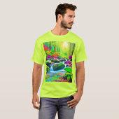 Rainforest River: Vivid Scene T-Shirt (Vorne ganz)